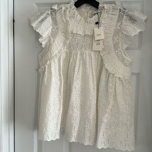 Sea top,  size L , white color brand new with tag